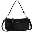 Baguette Cross Body Shoulder Bag - BLACK 12186