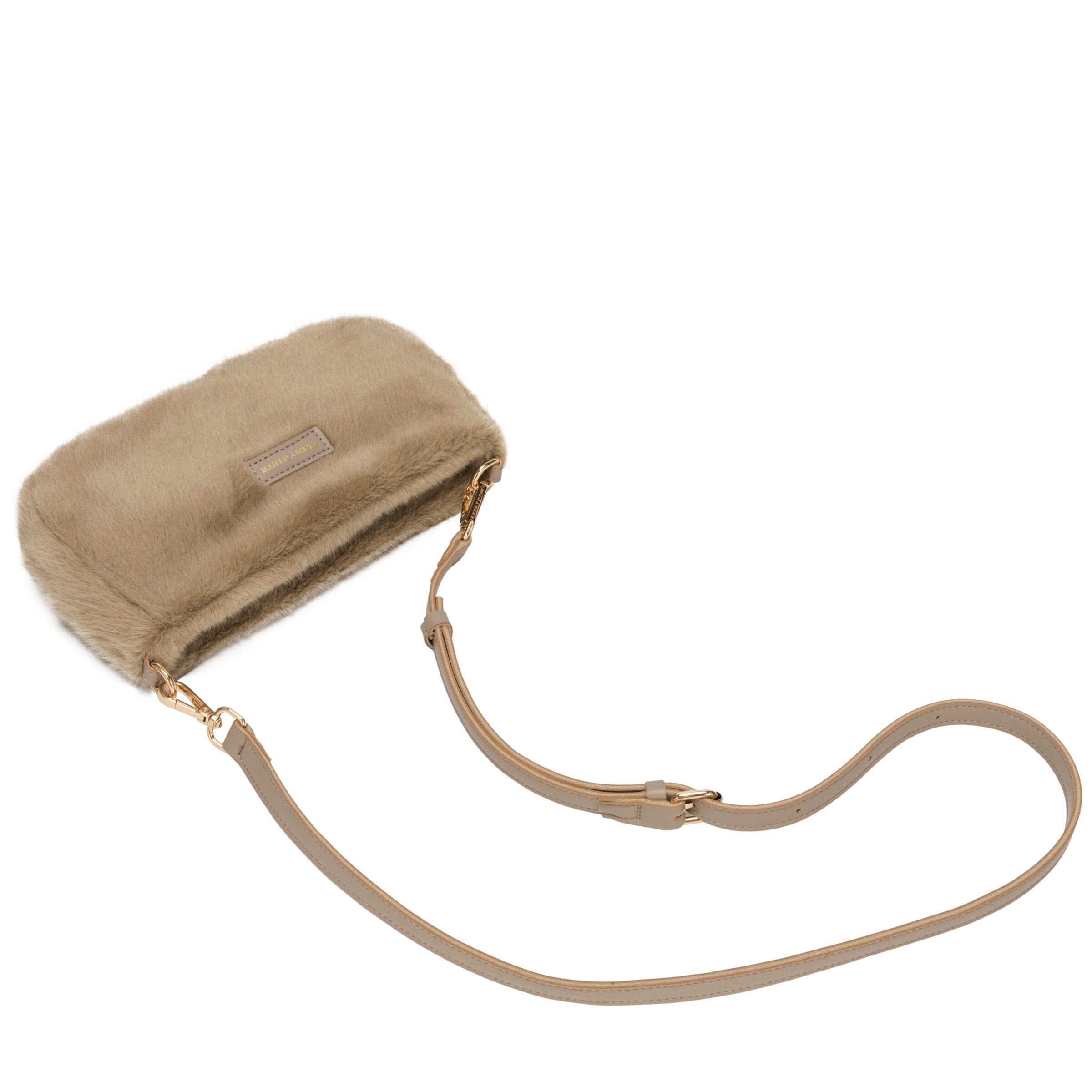 Baguette Cross Body Shoulder Bag - TAUPE 12186