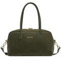 Suede Effect Bowling Bag - Season - KHAKI 12191
