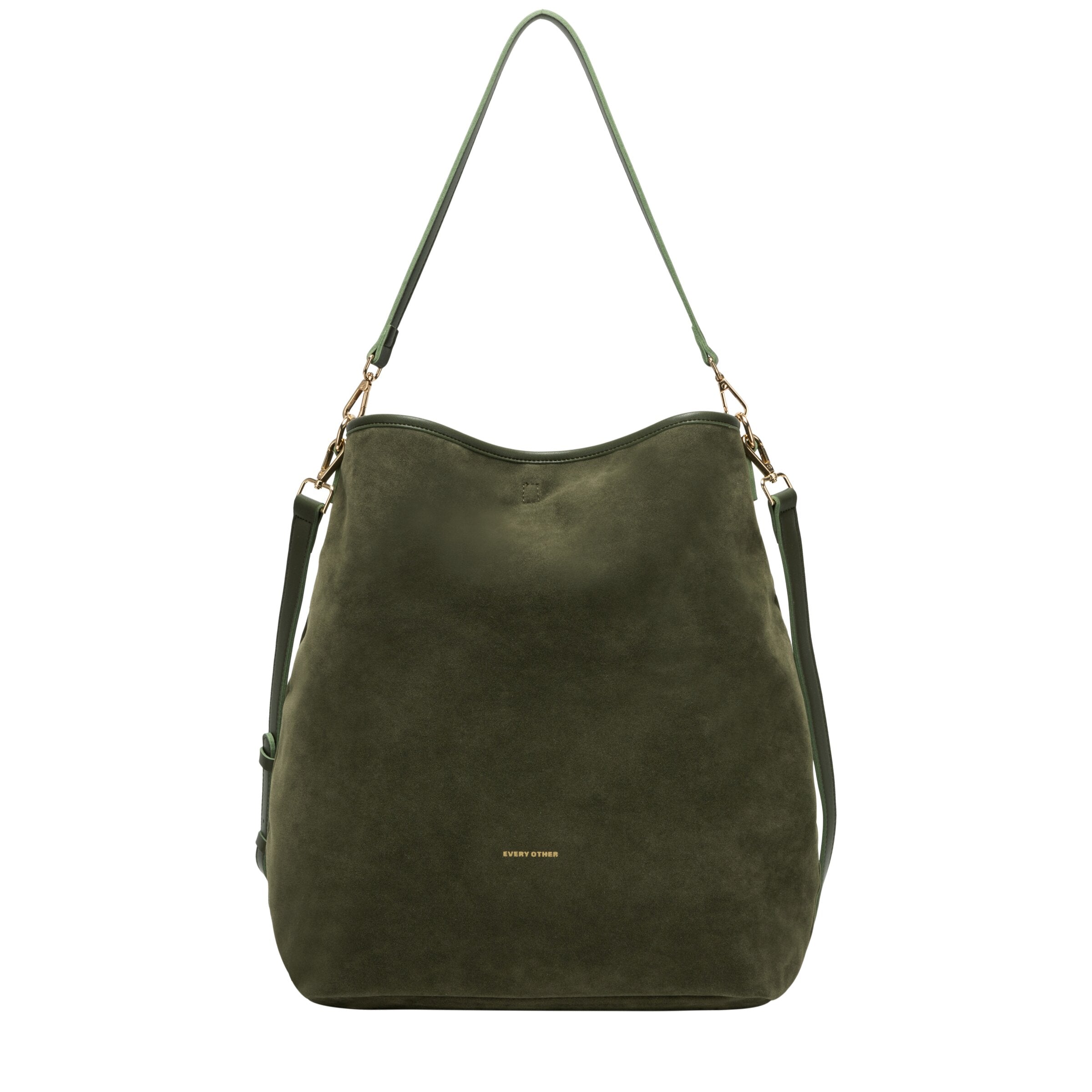 Suede Effect Single Strap Shoulder - KHAKI 12194