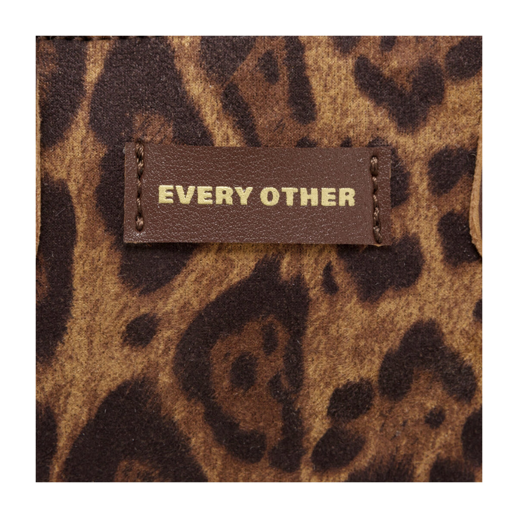 Suede Effect Draw Top Shoulder Cross Bod - LEOPARD 12195