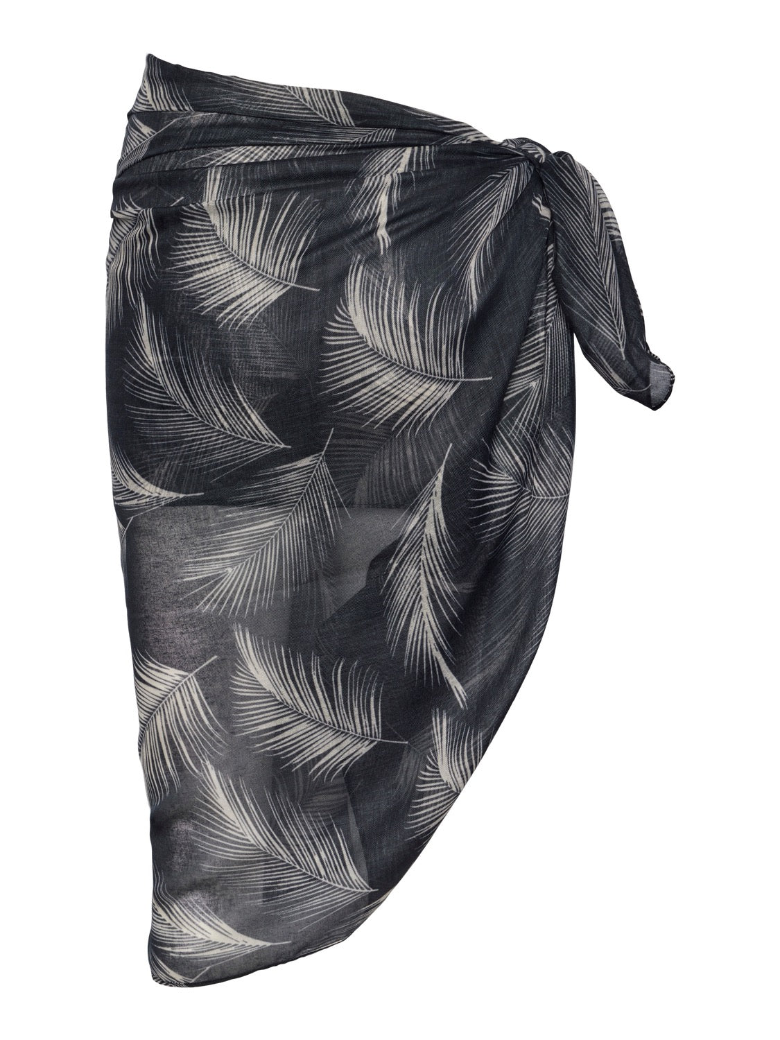 PCBANINNA 5IN1 SARONG - Black Onyx TROPICAL LEAF