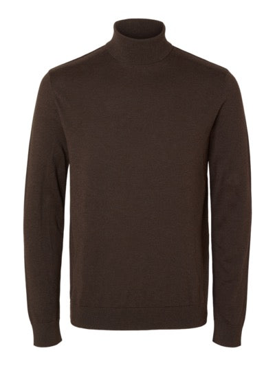 SLHBERG ROLL NECK - Chocolate Torte Melange