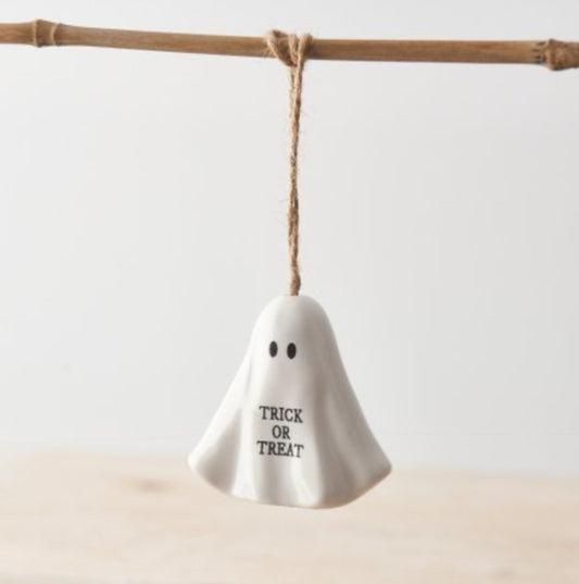 Hanging Trick or Treat Ghost Decoration