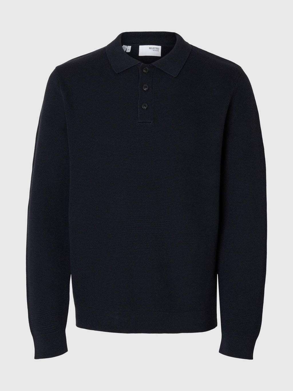 SLHDANE LS KNIT STRUCTURE POLO