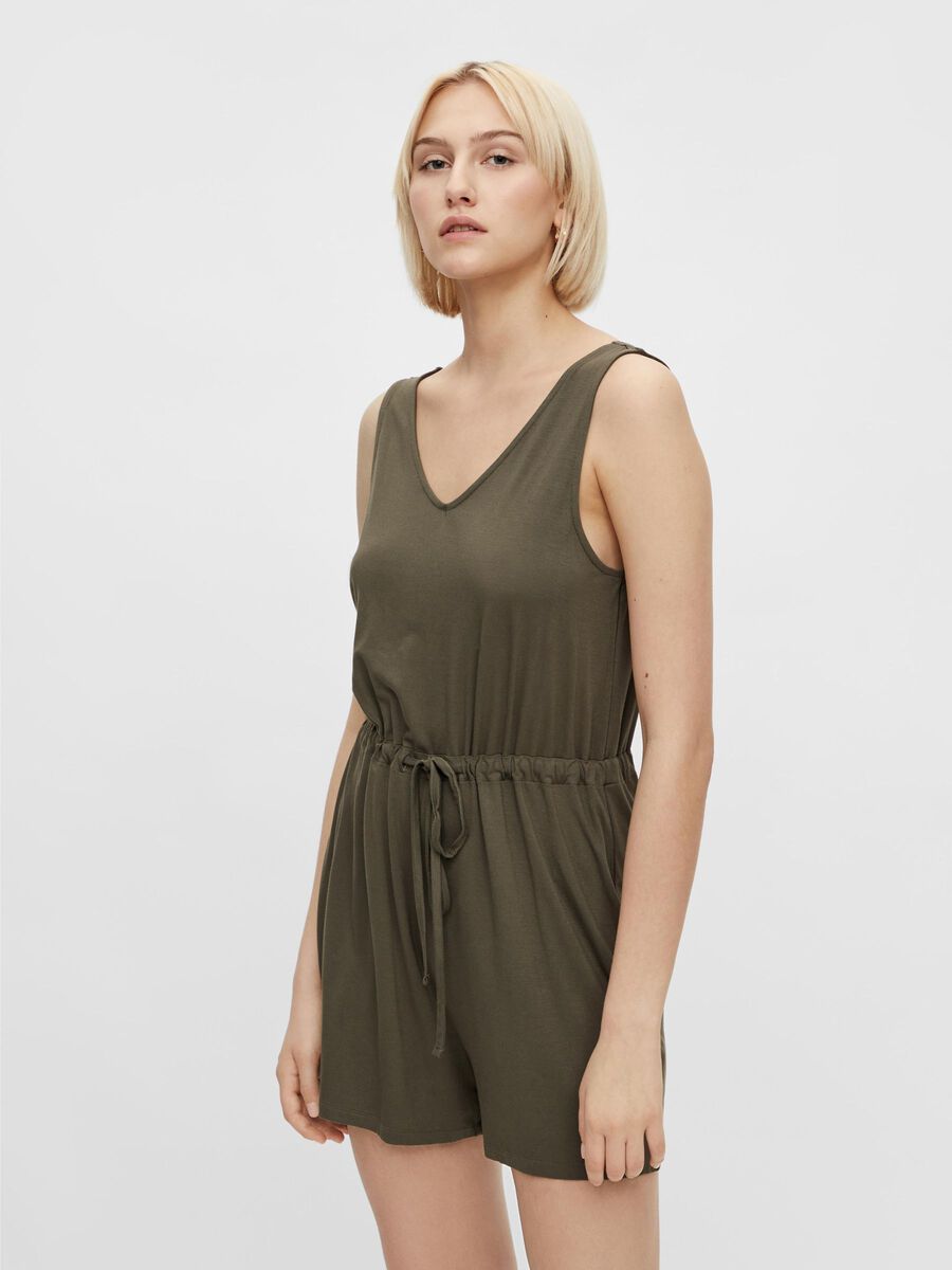 PCNEORA V-NECK PLAYSUIT