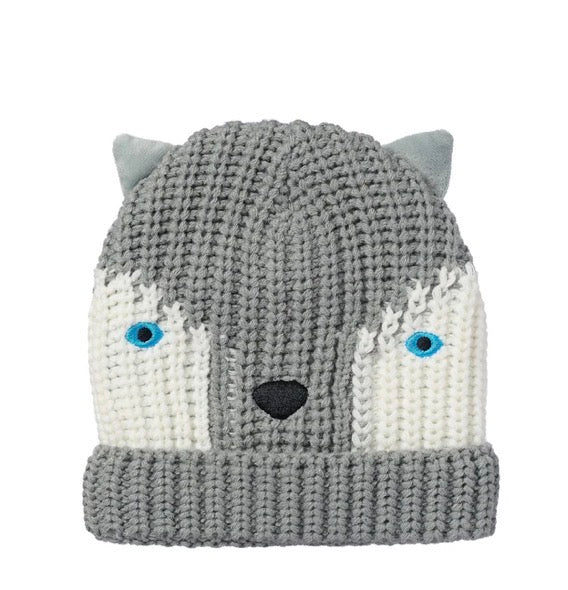 Husky Dog Knitted Hat