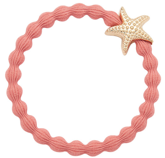 Gold Diamanté Starfish - Coral
