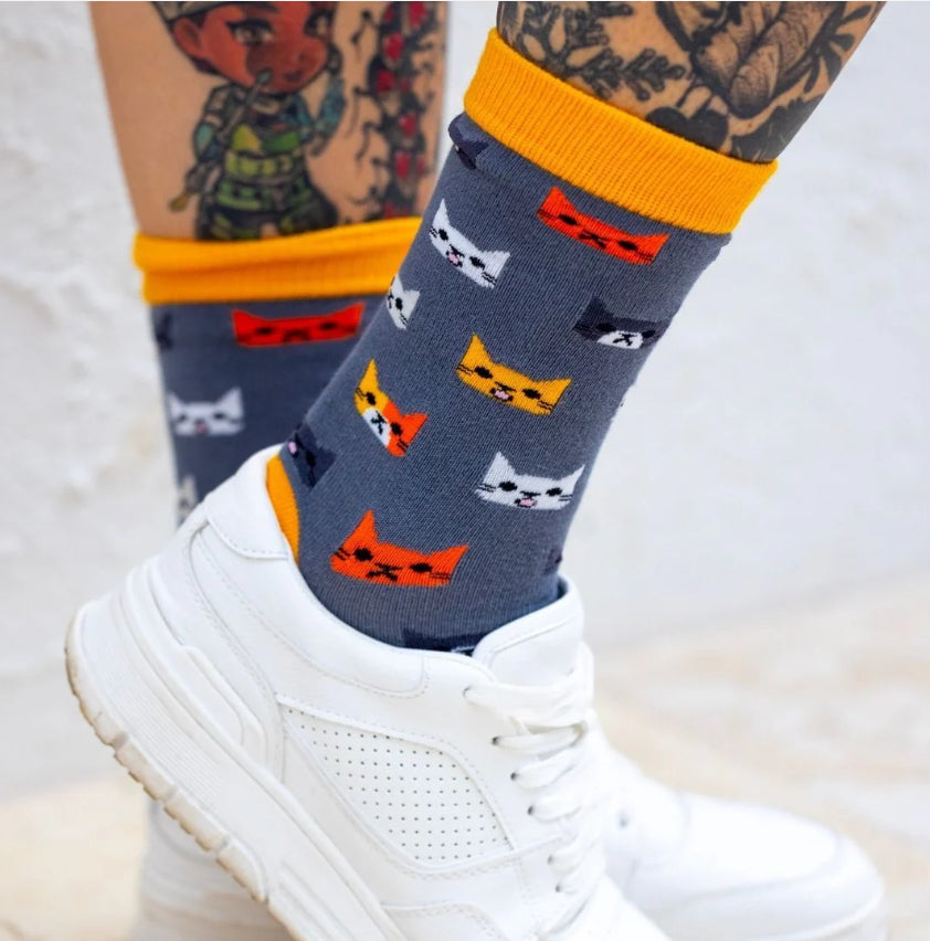 Cat Bamboo Socks