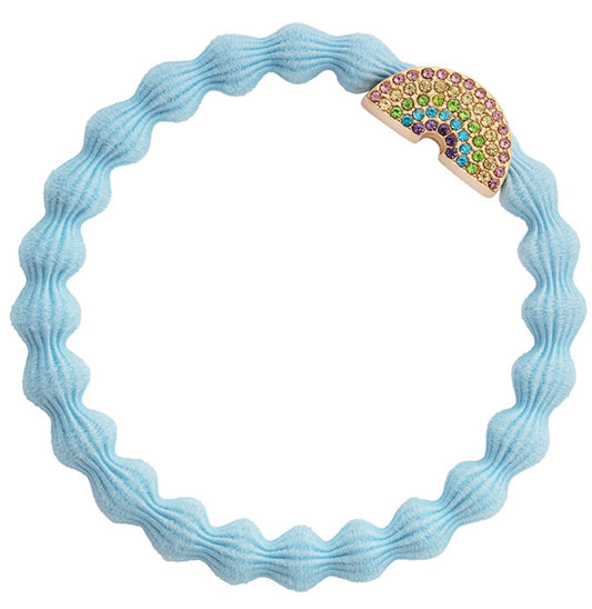 Gold Diamanté Rainbow - Sky Blue