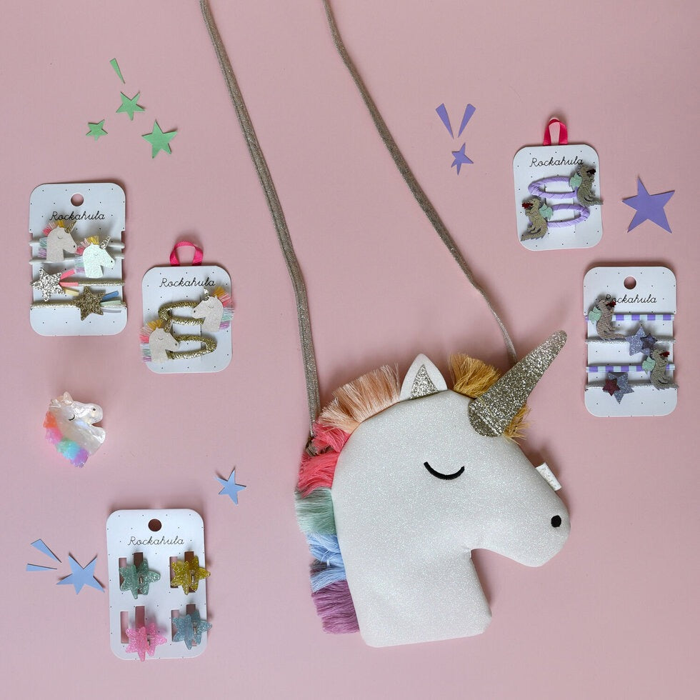 Rainbow Unicorn Claw Clip