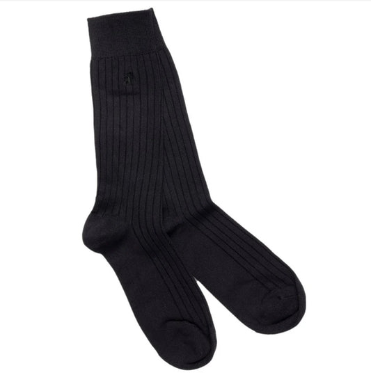 Navy Bamboo Socks