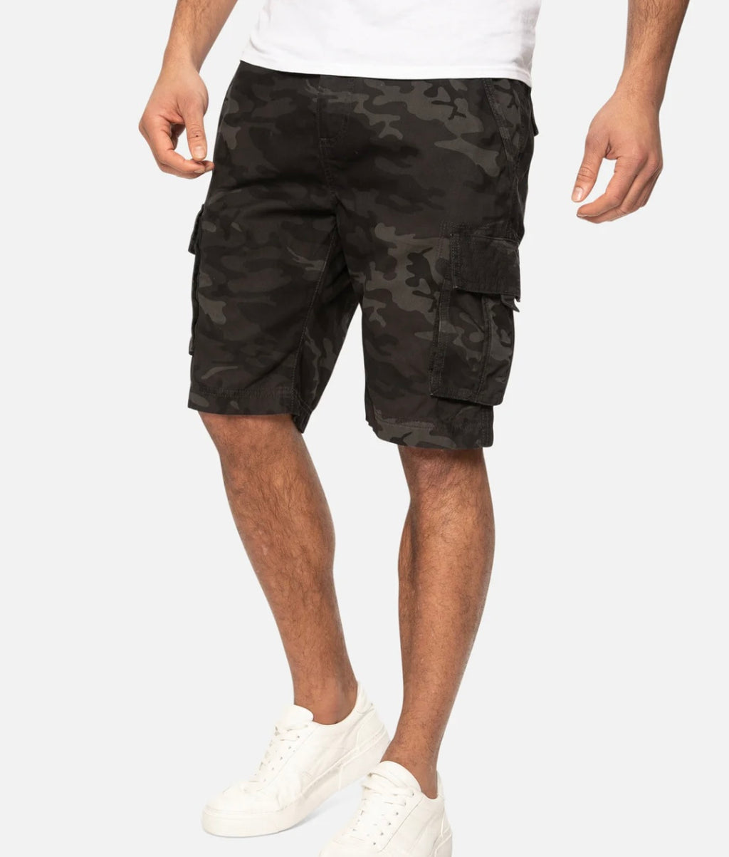 THREADBARE CAMO CARGO SHORTS
