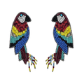 Beaded Parrot Earrings
