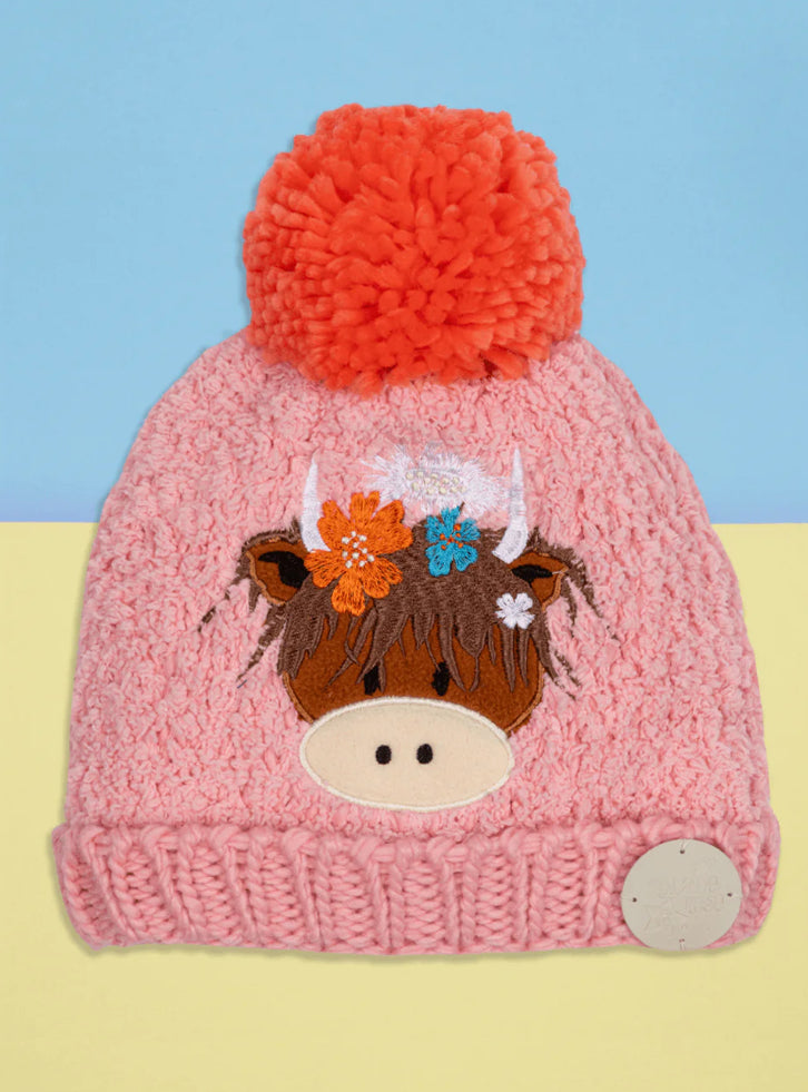 Bonnie Highland Cow Winter Hat