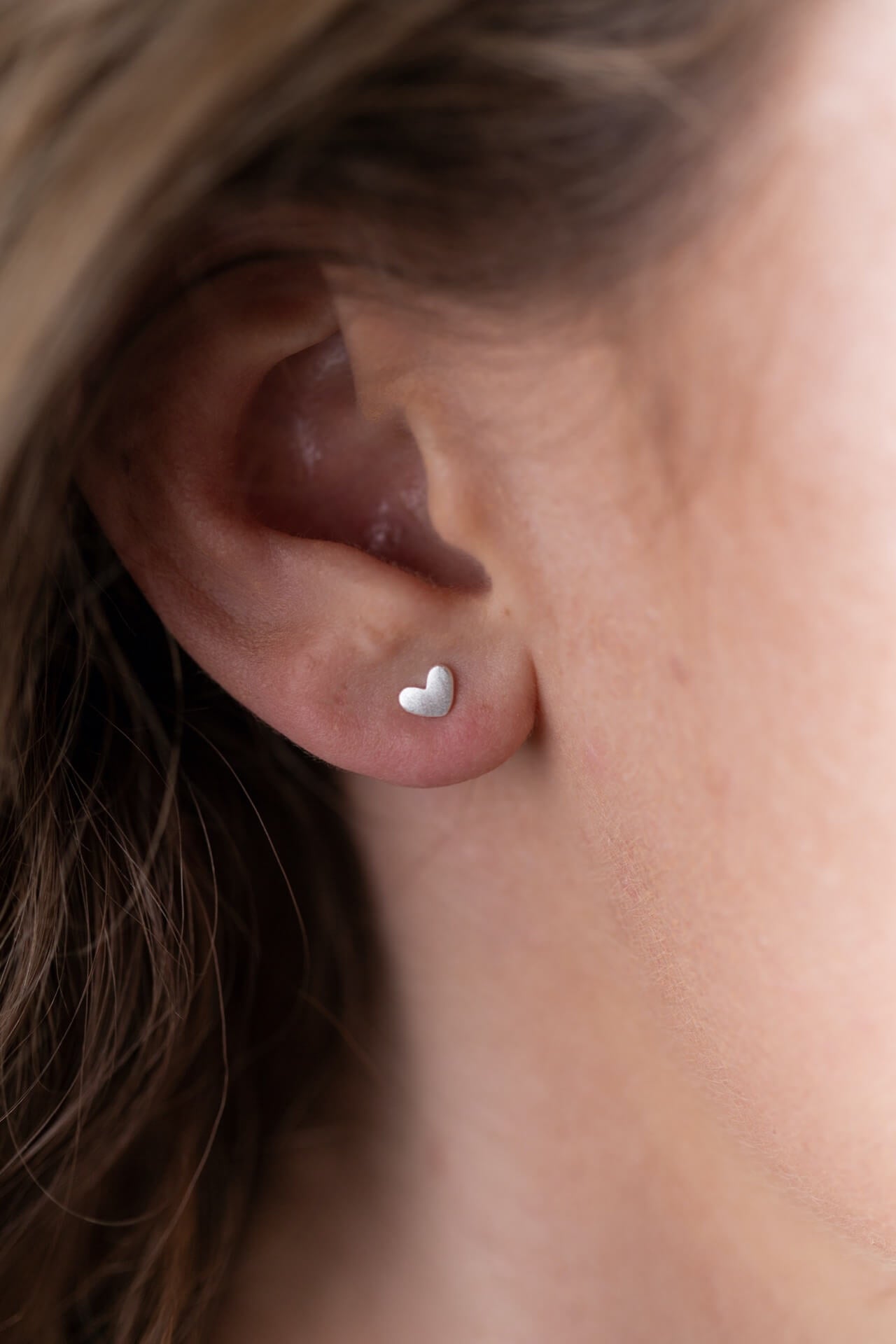 Tiny Heart Studs