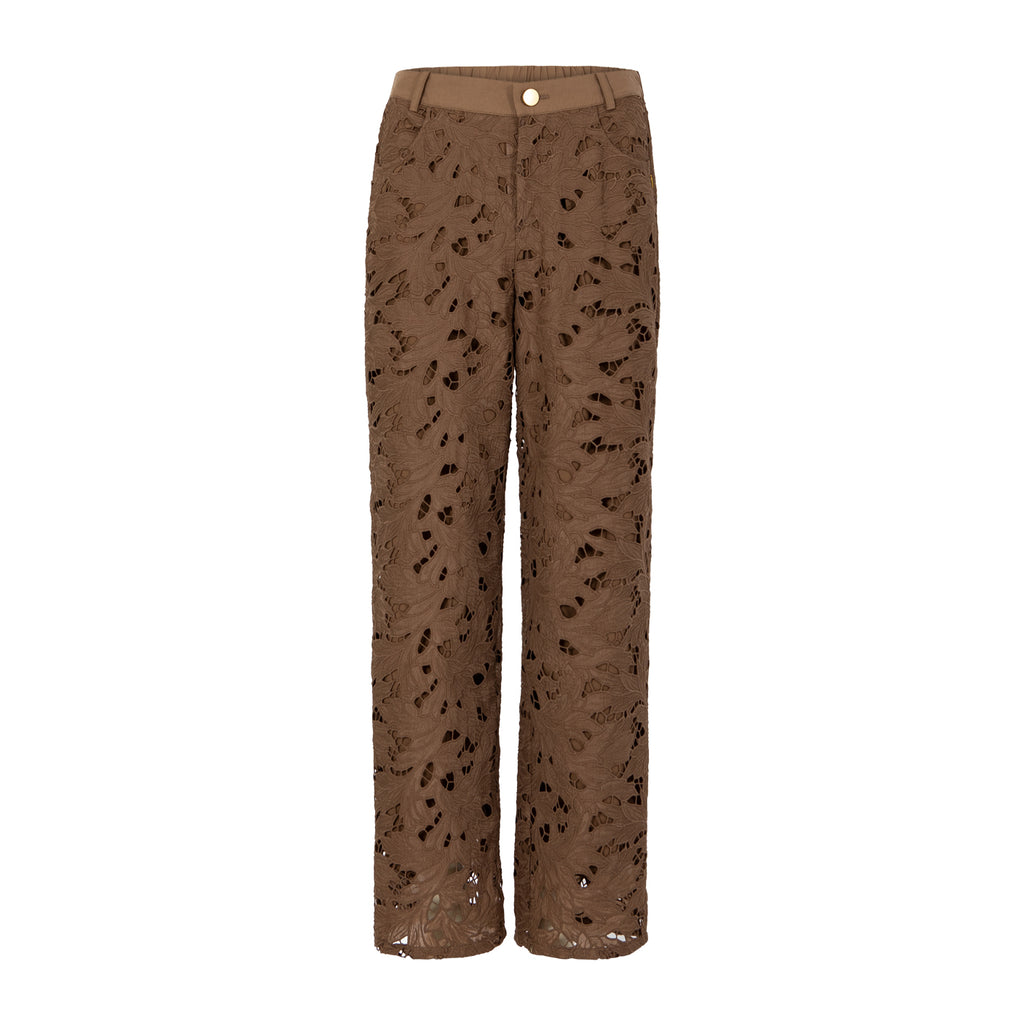 LACE PANTS - MOCCA MOUSSE