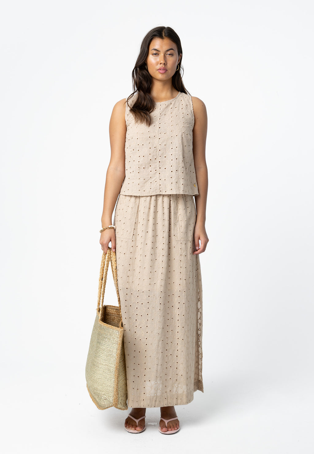 BRODERIE ANGLAISE SKIRT