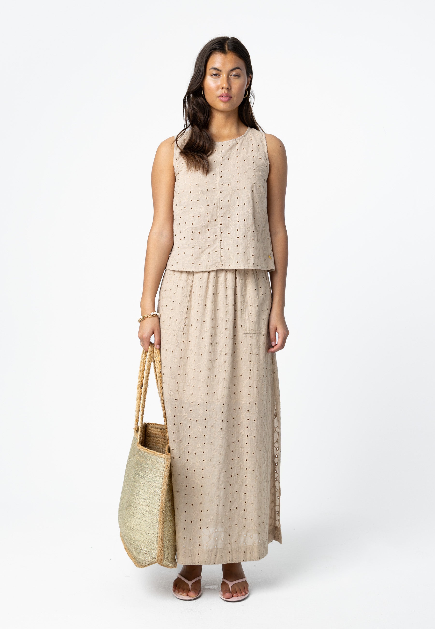 BRODERIE ANGLAISE SKIRT