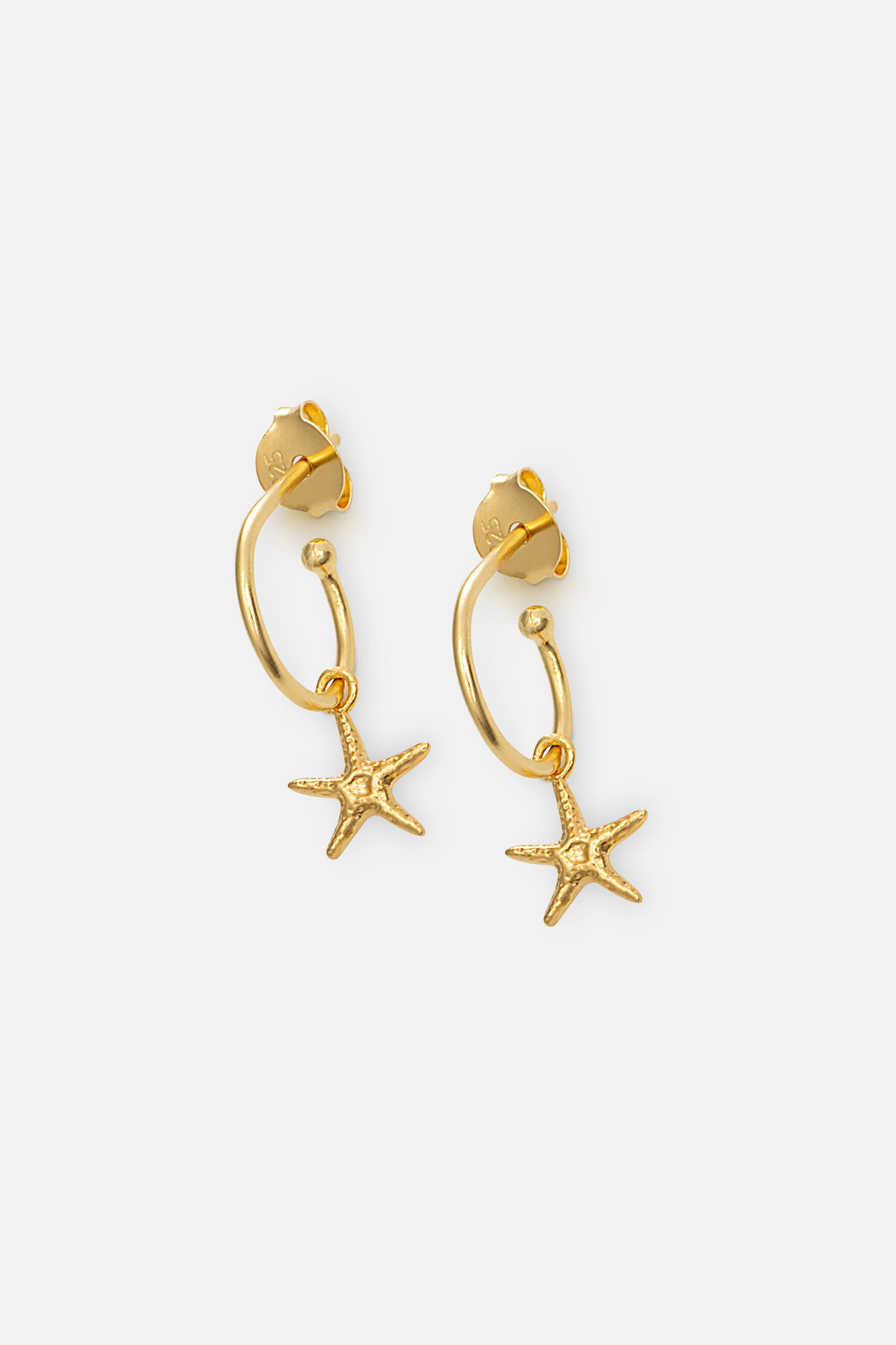 Gold Starfish Earrings