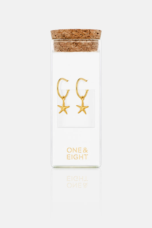 Gold Starfish Earrings