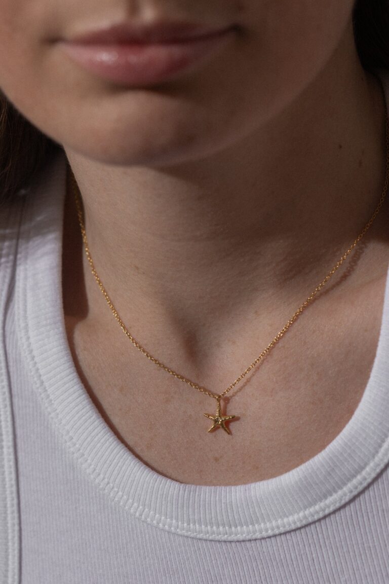 Gold Starfish Necklace
