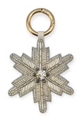 White  Snowflake Bag Charm
