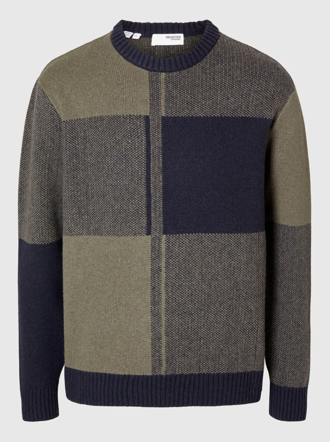 SLHMEIO KNIT MENS JUMPER - Sky Captain