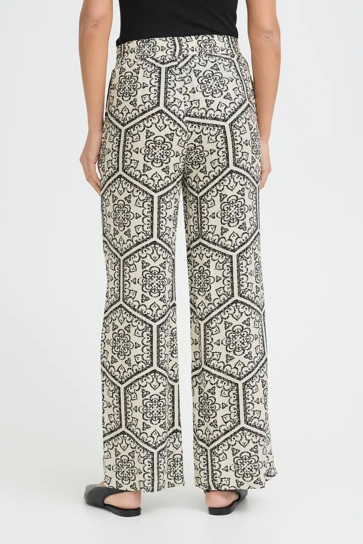 FROLINE PANTS - BLACK BOHO ART