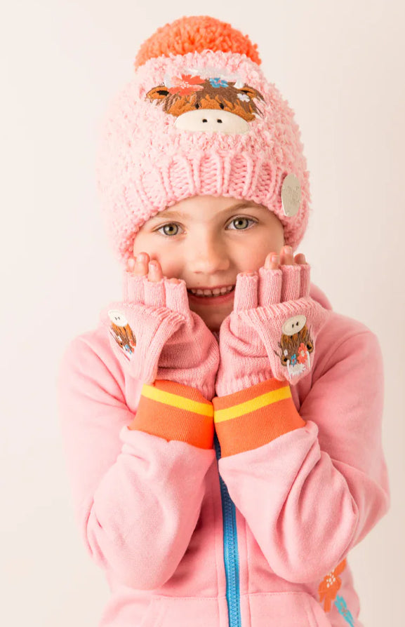 Bonnie Highland Cow Mittens