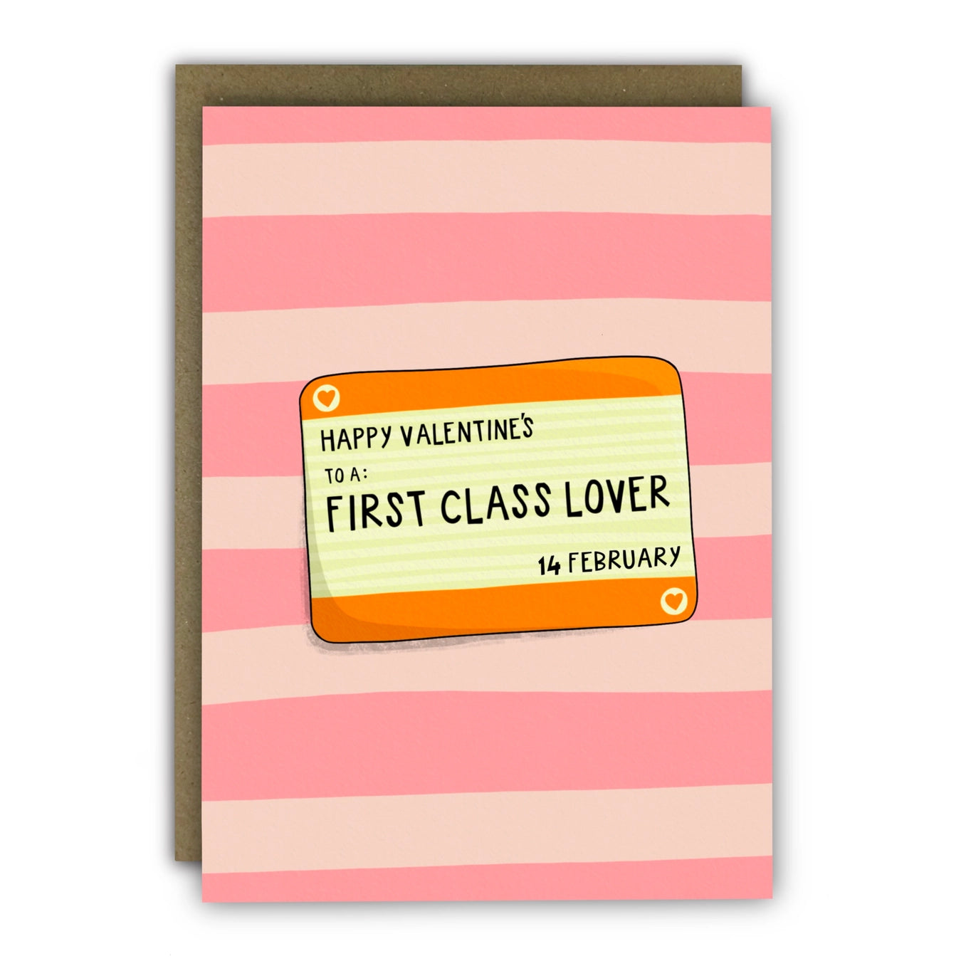 First Class Lover Funny Valentine’S Day Card