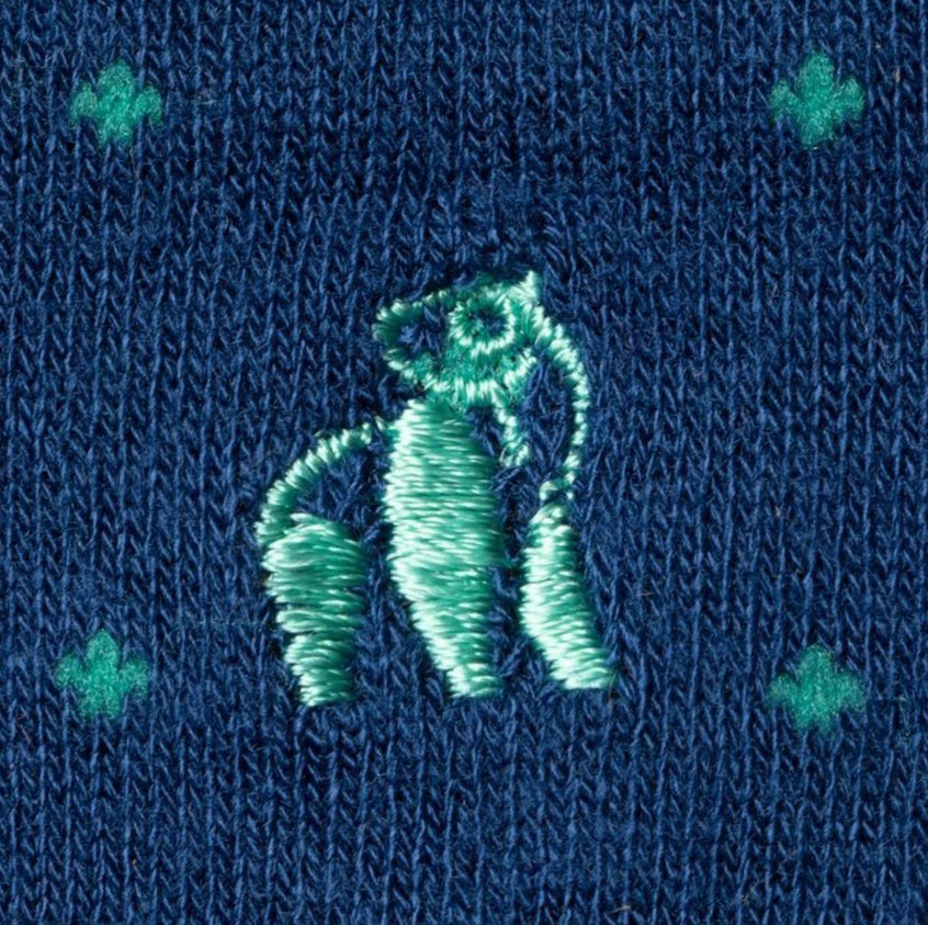 Spotted Green Bamboo Socks