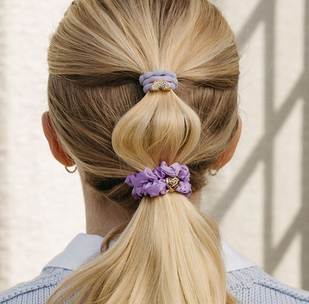 Gold Rainbow Diamante Band - Lavender
