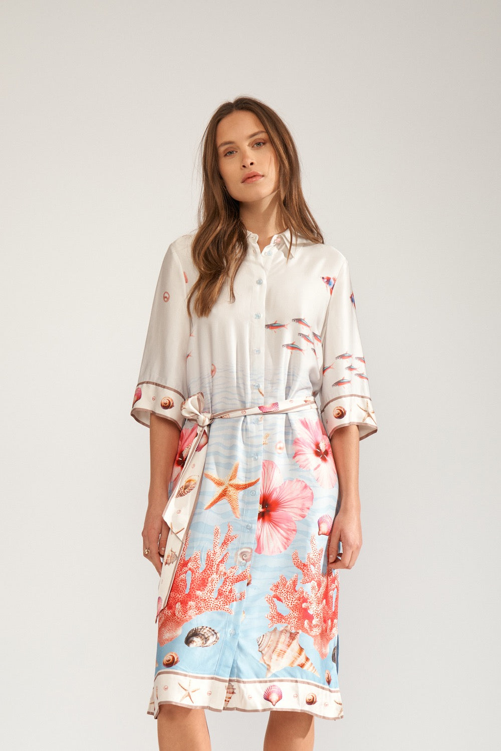 NUOCEANA SHIRT DRESS