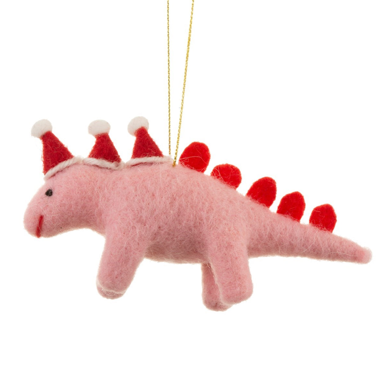 Wonderland Christmas Stegosaurus Hanging Felt Decoration