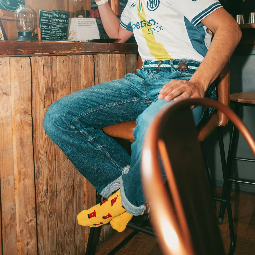 Red Post Box Bamboo Socks