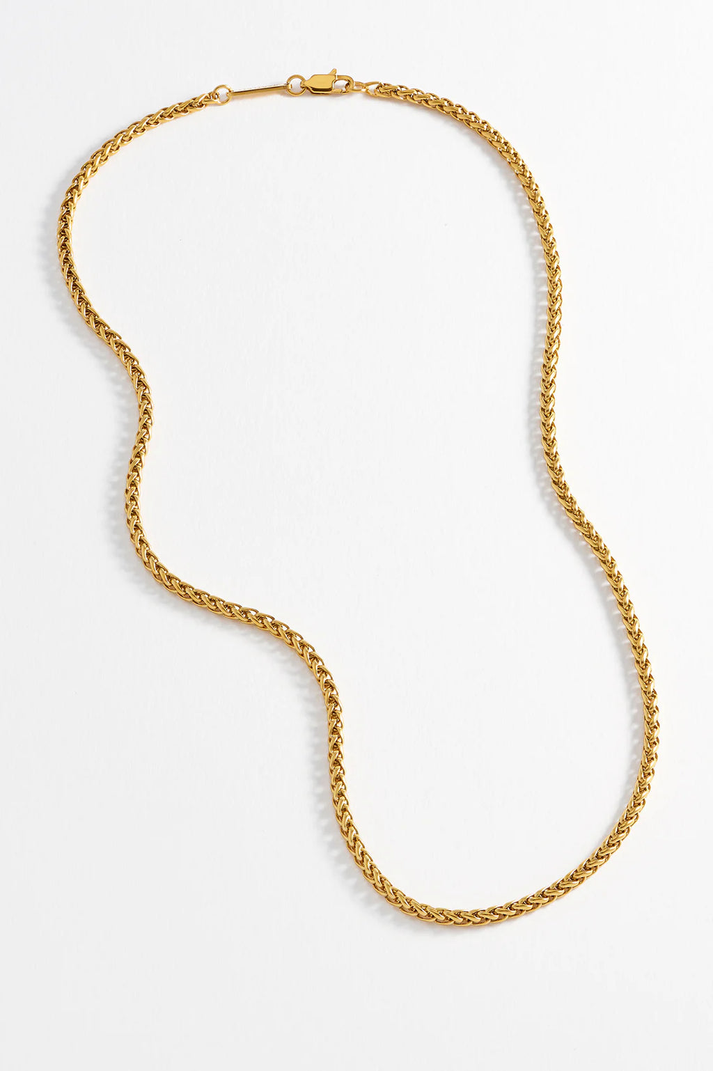 Mens Spiga Gold Finish Chain Necklace