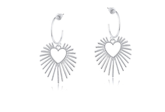 Selena Sunburst Hoop Earrings