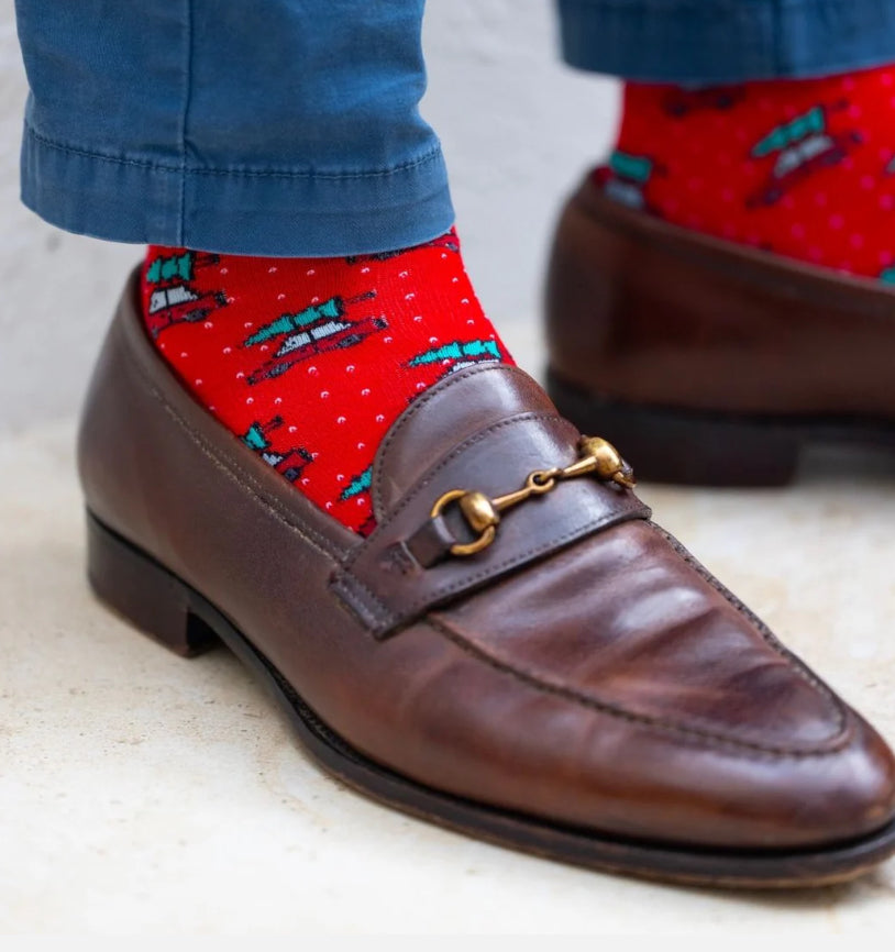 Driving Home for Christmas Bamboo Socks