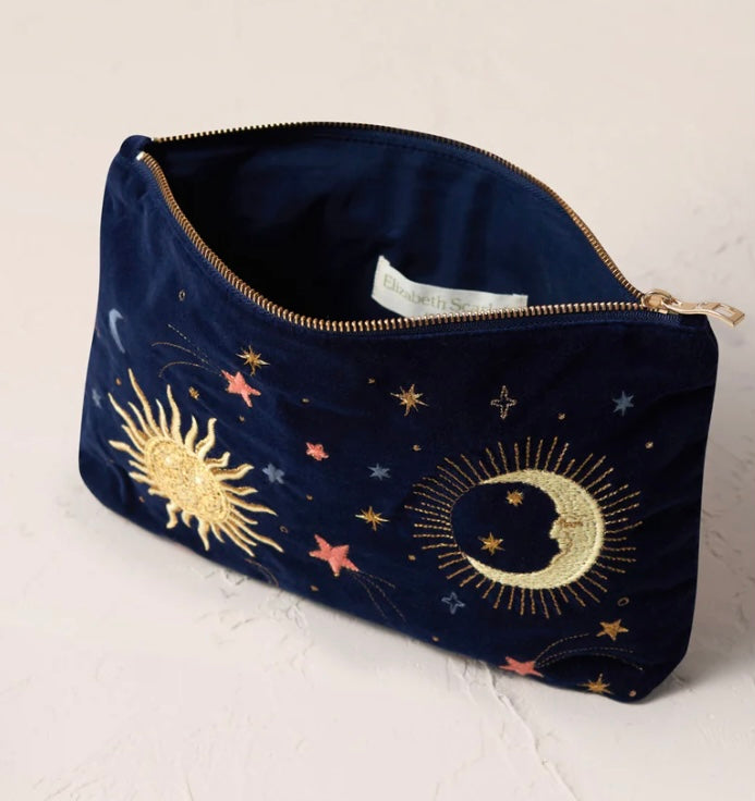 Celestial Velvet Everyday Pouch - Navy