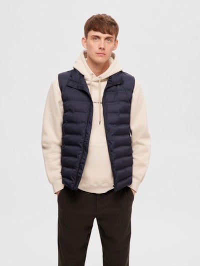 SLHBARRY QUILTED GILET - SKY CAPTAIN