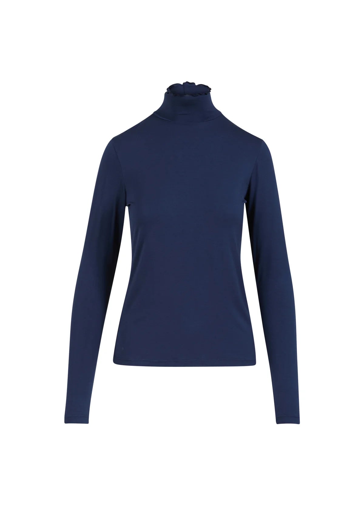 Sofia Turtleneck Blouse - Navy