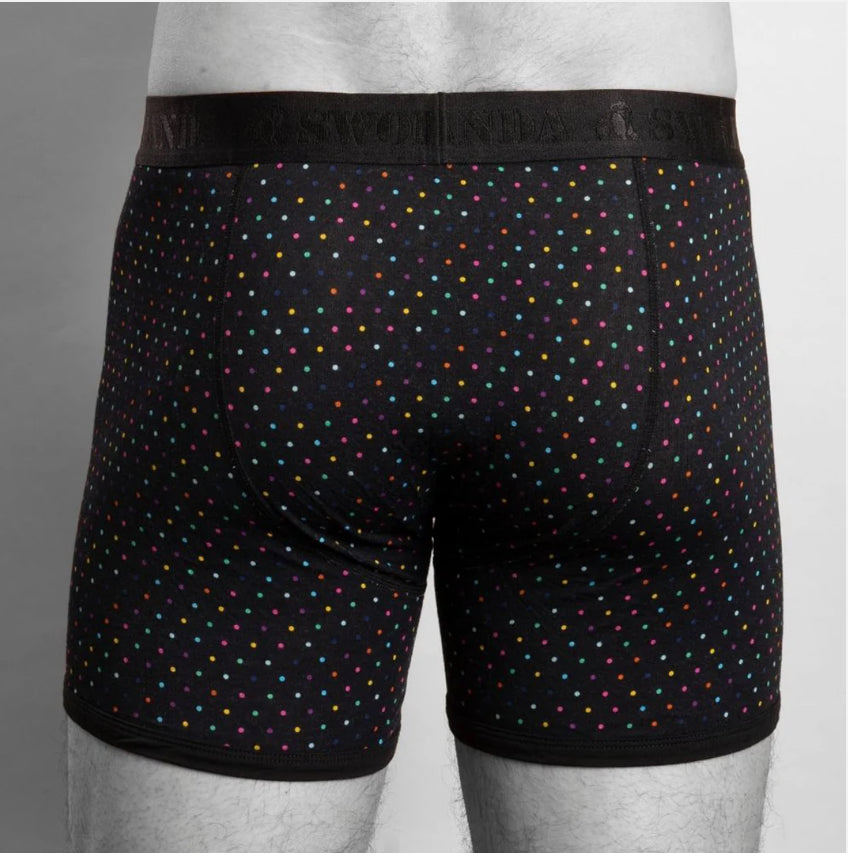 Bamboo Boxers - Multi Dot/Black Band