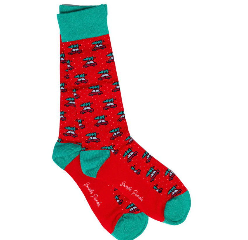 Driving Home for Christmas Bamboo Socks
