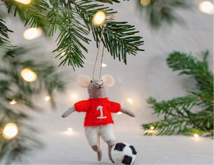 Football Mouse Hanging Decoration