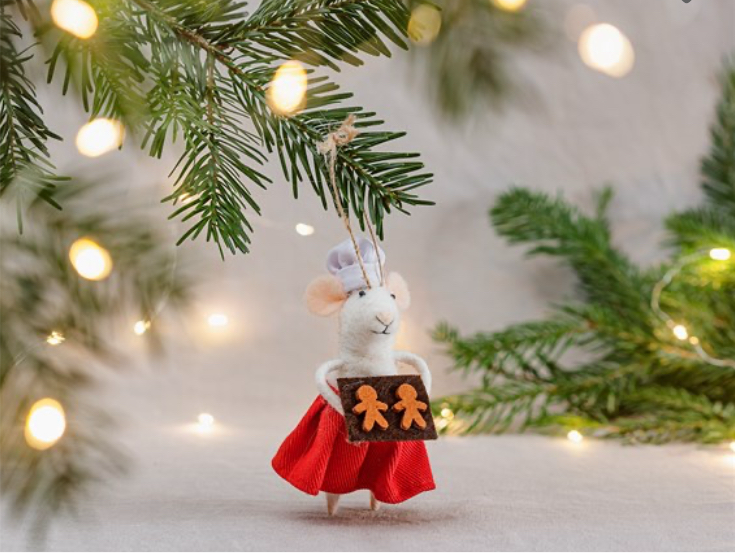 Mary Baker Mouse Hanging Decoration