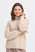 FRELLEA PULLOVER - Oatmeal Multi
