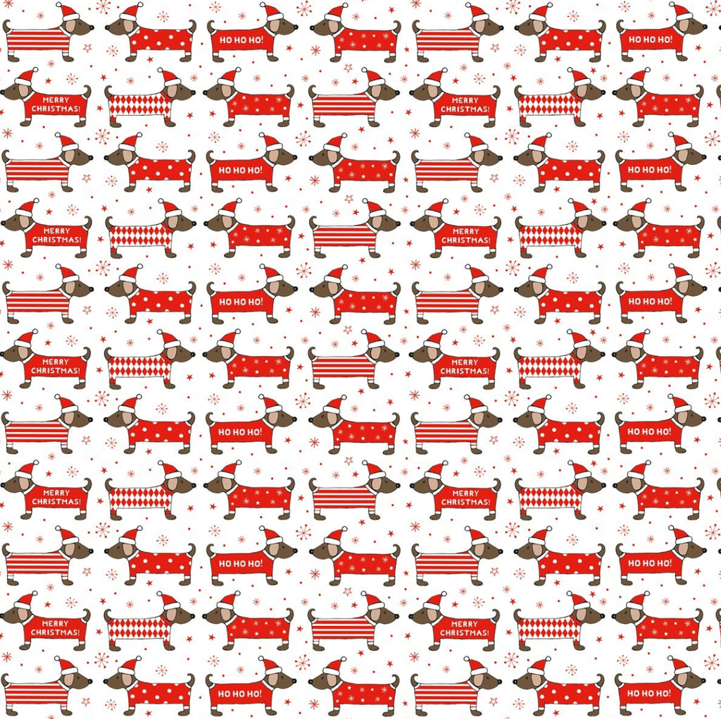 Christmas Sausage Dog Wrapping paper