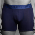 Navy Fitted Bamboo Boxers
