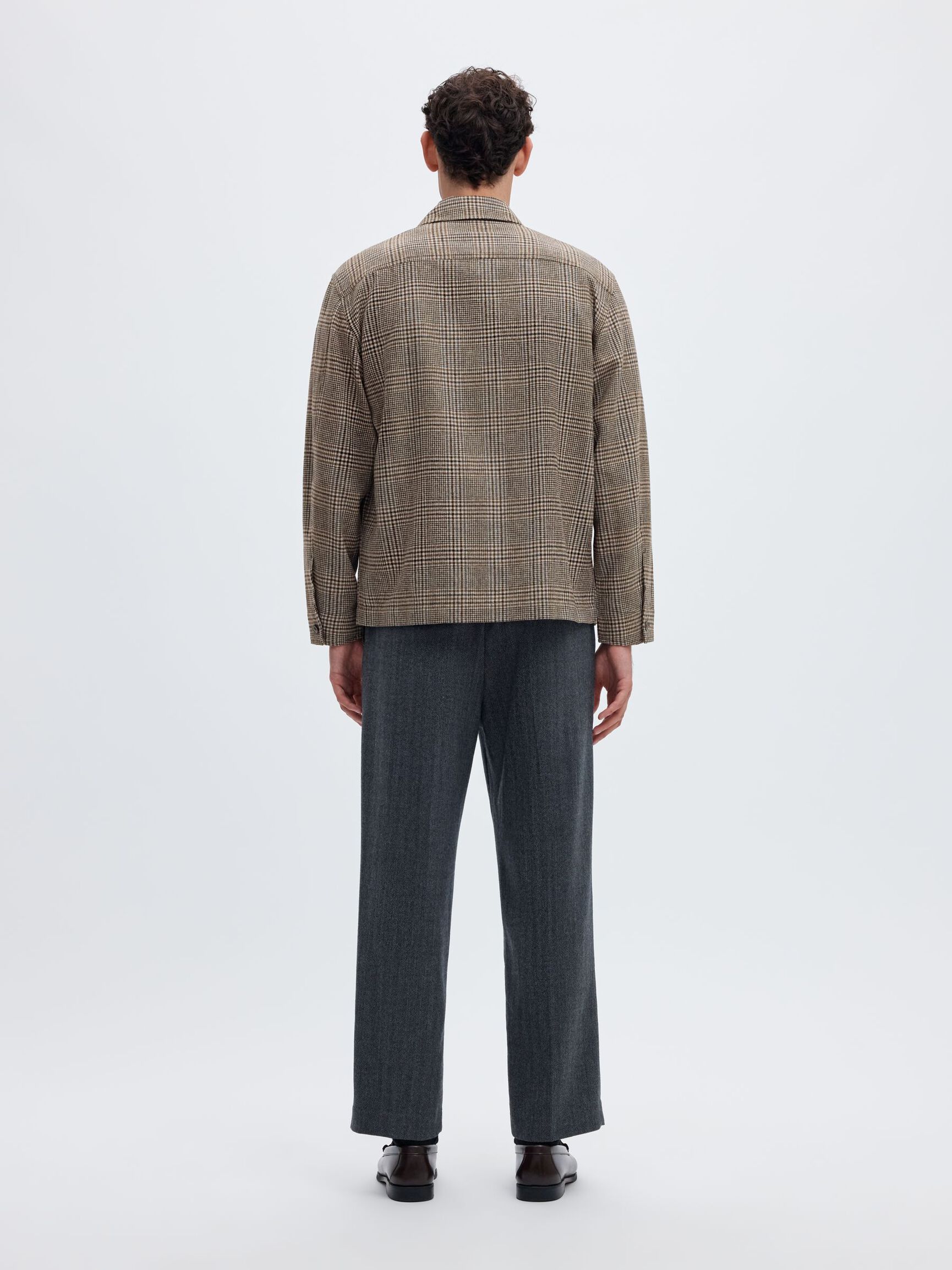 SLMRLXSVEND WT CHECK WOOL BLEND LIGHT OS